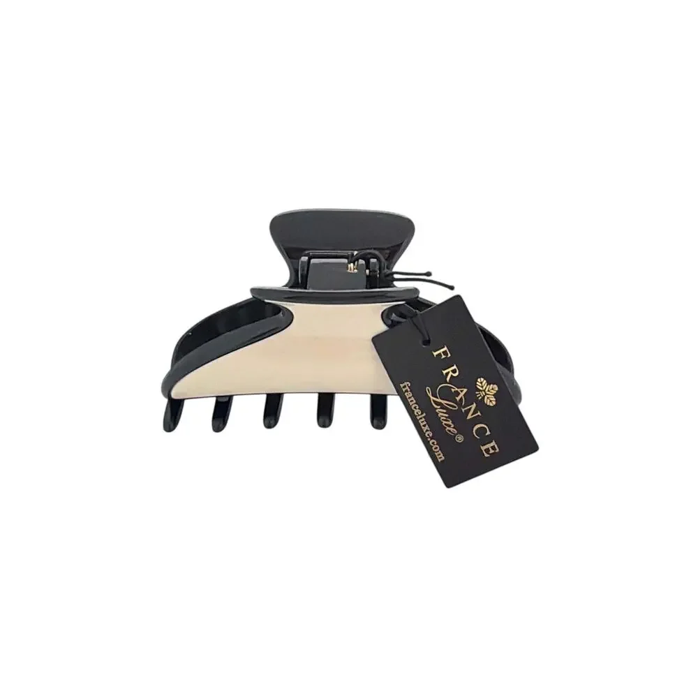 FRANCE LUXE Maybell Claw Clip in Black & Ivory